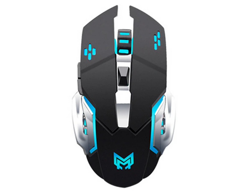 Rechargeable 2.4Ghz Wireless Gaming Mouse with USB Receiver,7 Colors Backlit for Computer PC, Laptop