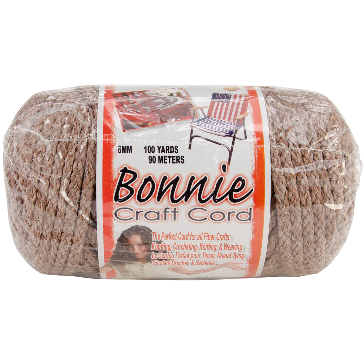 Pepperell Bonnie Macrame Craft Cord 6mmX100yd - Pottery*