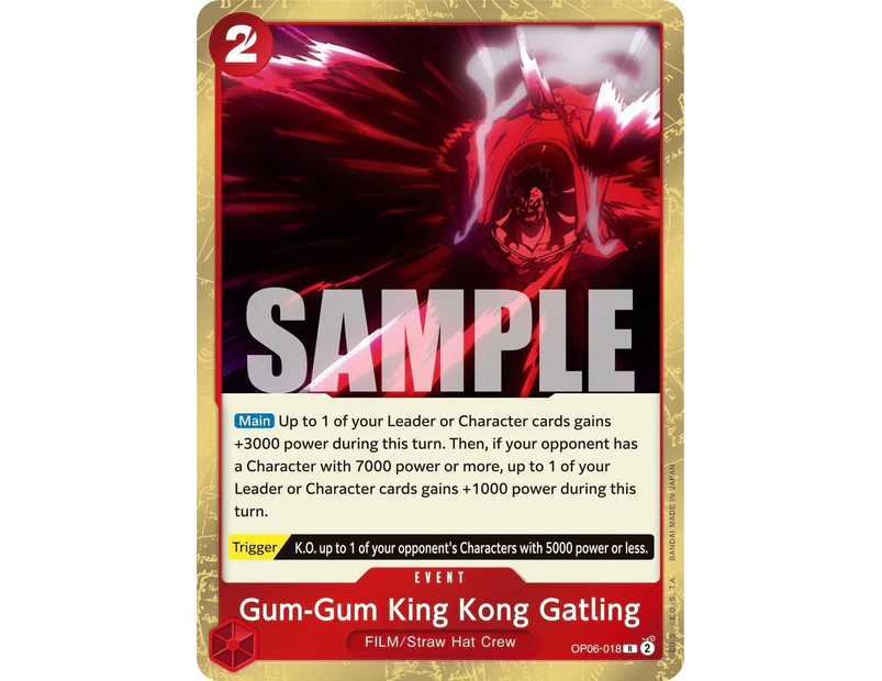 Gum-Gum King Kong Gatling (OP06-018) One Piece - Wings of the Captain
