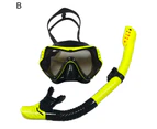 Convenient Diving Glasses Professional Silicone Breath Separation Anti-fog Diving Goggles for Outdoor B