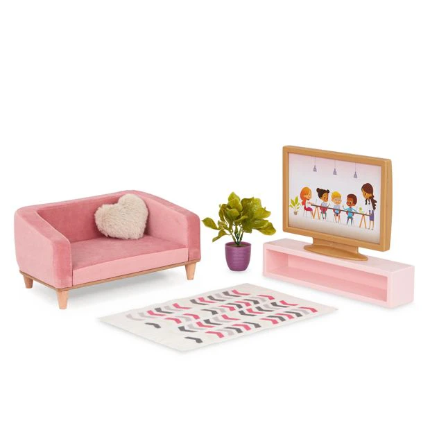 Our Generation Lovely Living Room Set Dollhouse Furniture for 18-inch Dolls