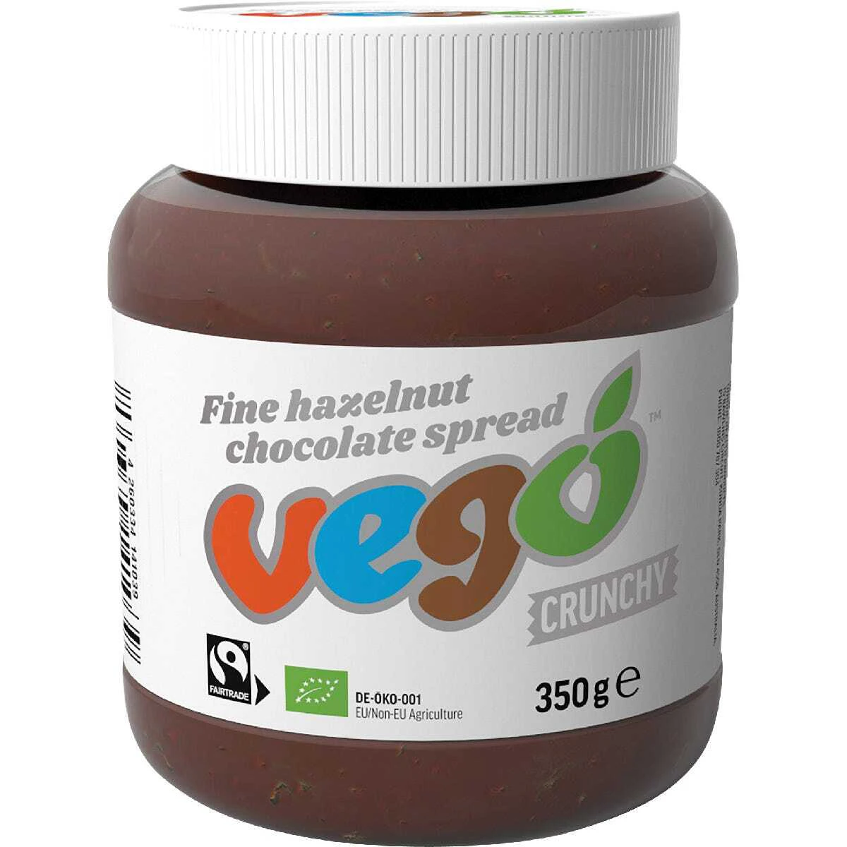 Organic Crunchy Hazelnut Chocolate Spread (6x350g)