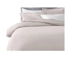 Premium Soft Solid Plain Quilt Cover Set - Linen