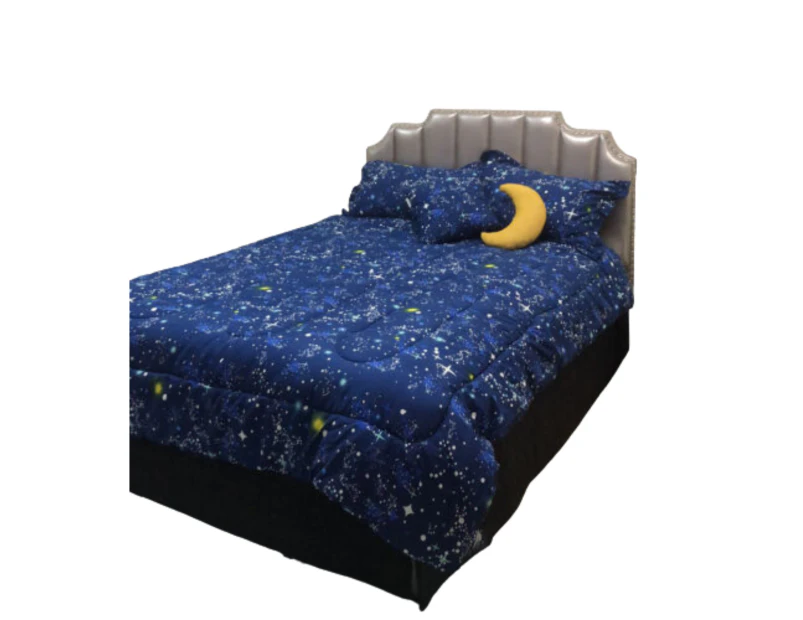 5 Piece Kids Comforter Set 5pc Childrens Bedding Set - Galaxy
