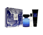 Alfred Dunhill Driven Blue For Men 3 Pc Gift Set 3.4oz EDT Spray, 3oz Shower Gel, 0.15ml Travel Spray Variant Size Value 3 Pc Gift Set