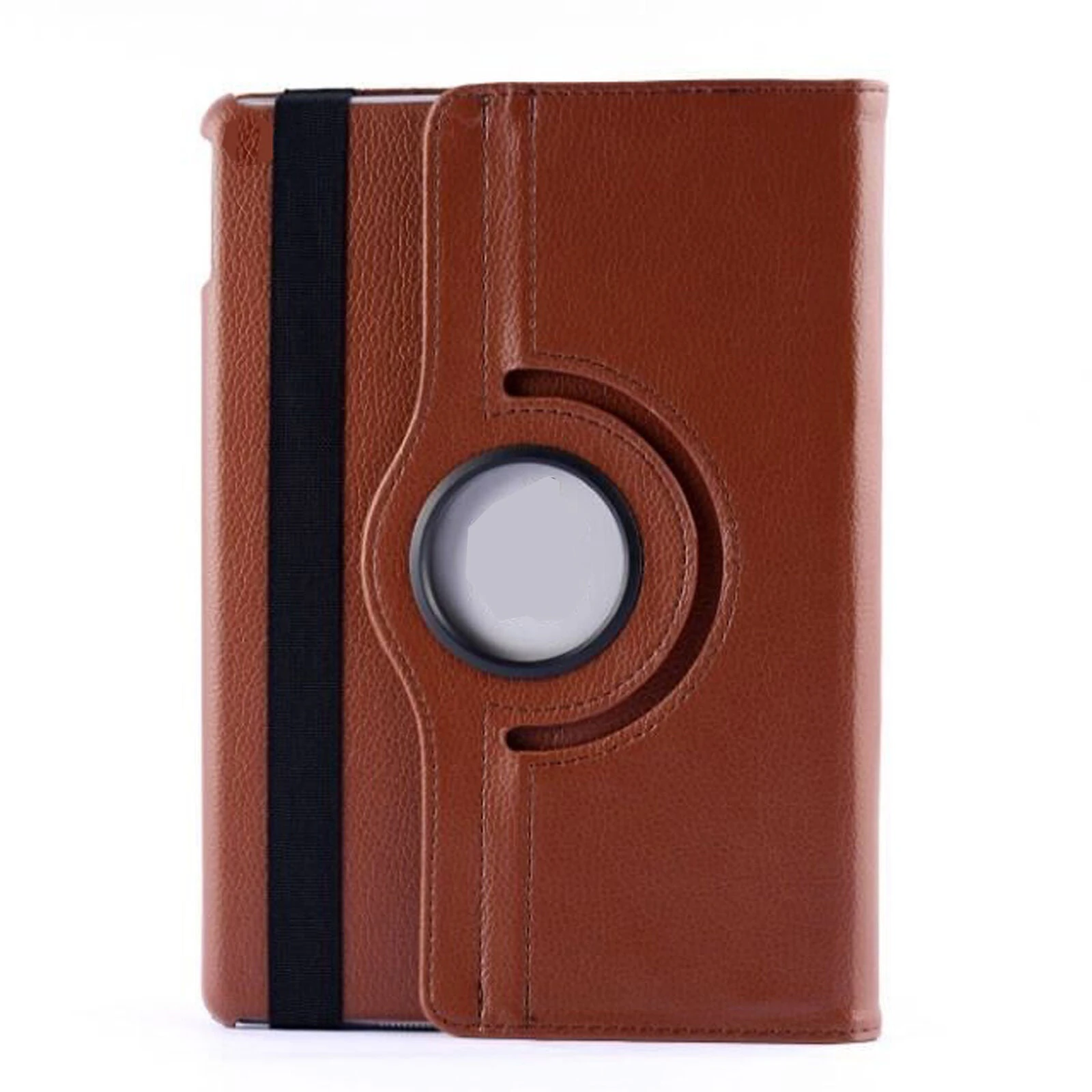 360 Rotating Leather Case Cover Flip Stand Wallet for Lenovo Tab M7 7" M8 8" E7 E8 Tablet - Brown