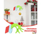 Christmas Thief Hand Cut Out Christmas Thief Grinch Hand Decorations