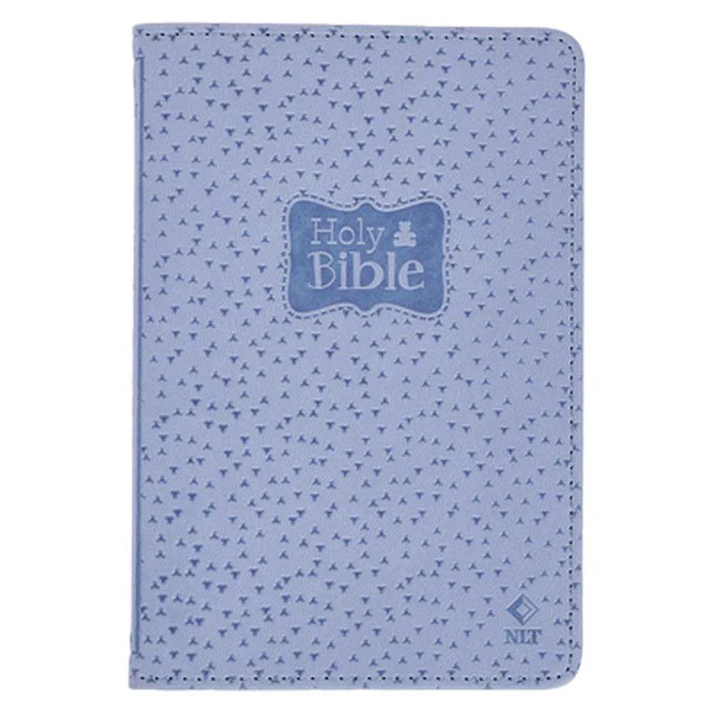 NLT New Testament with Psalms Keepsake Holy Bible for Baby Boys, New Living Translation, Blue