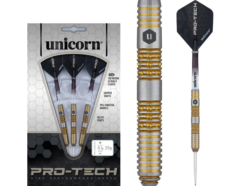 Unicorn - Pro-Tech Style 6 Darts - Steel Tip - 90% Tungsten - 23g 25g 27g