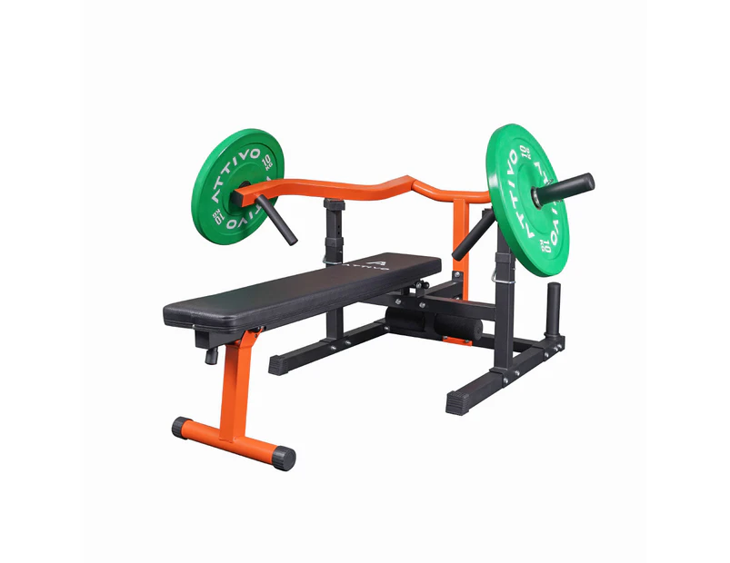 ATTIVO Chest Press Bench, Adjustable Flat Incline Bench Press with Independent Converging Arms, Chest Press Machine