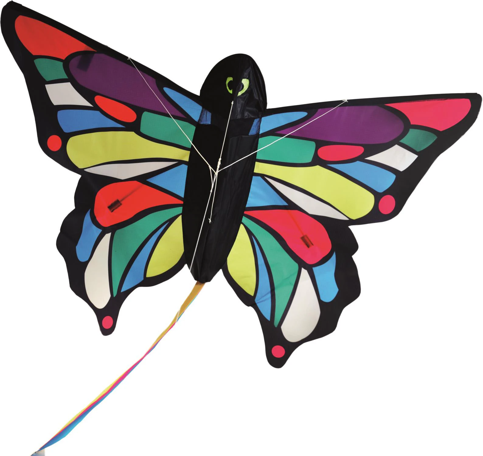 Tropical Butterfly Kite Fibre Glass Single Handle 80cm X 170cm