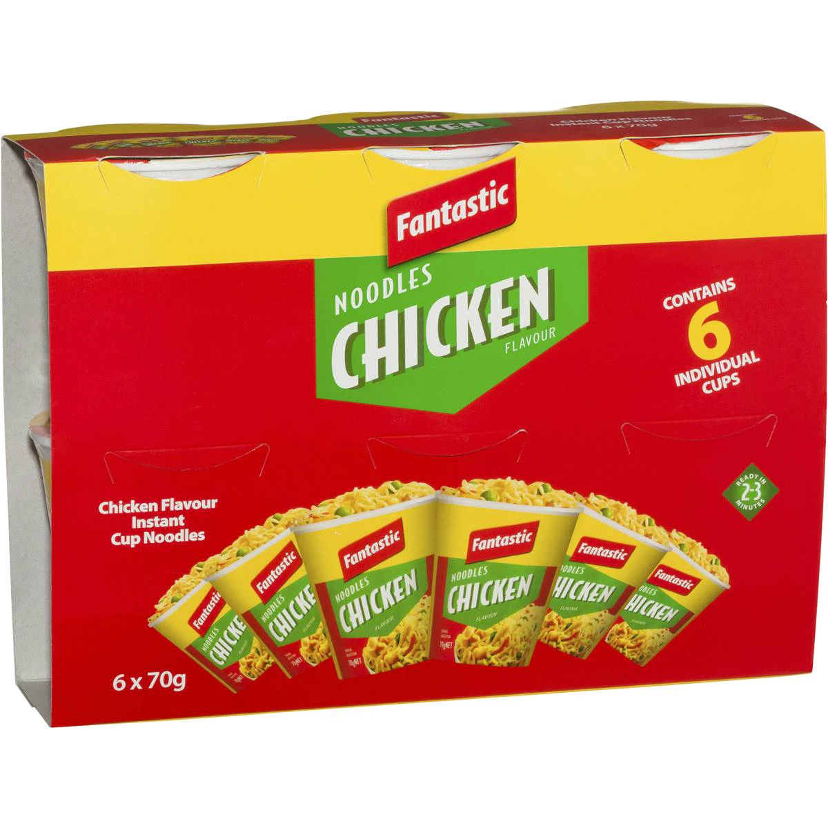 Fantastic Instant Noodles Chicken Cup 70g X 6 Cups