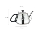 KAMJOVE Electromagnetic Tea Stove Boiling Kettle Flat Bottom Kettle 304 Stainless Steel (Accessory Non-Complete Set), Style:Accessories M120 Pot (0.8L