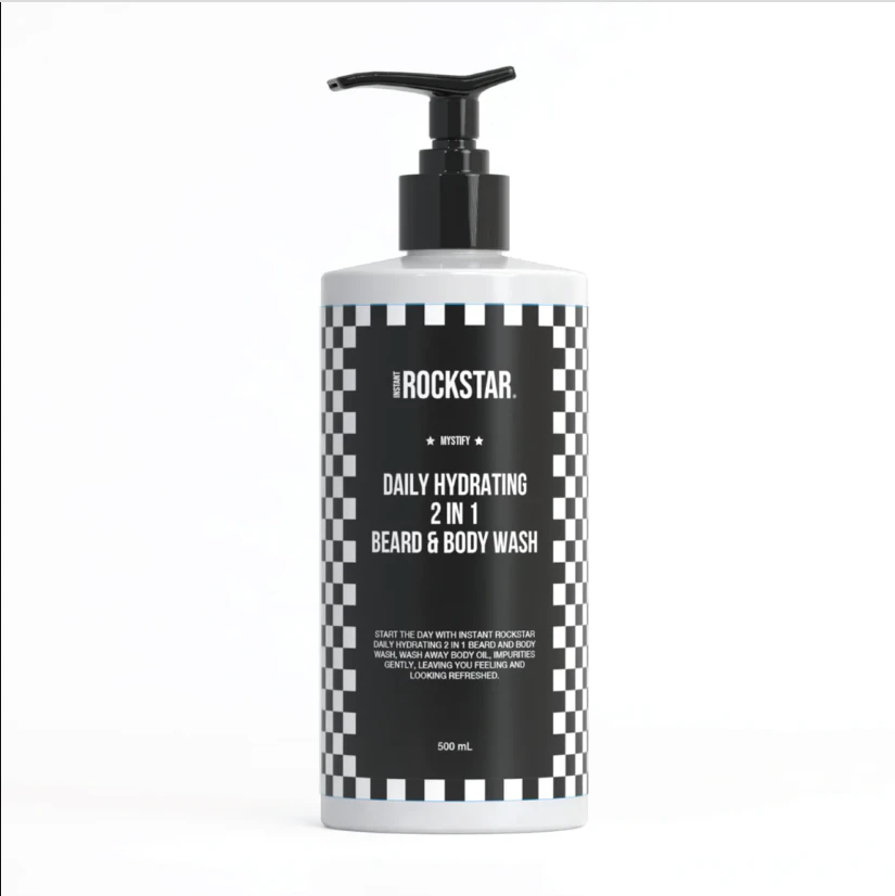 Instant Rockstar 2 in 1 Beard & Body Wash 500ml