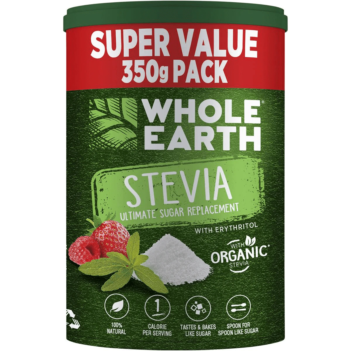 Whole Earth Organic Stevia Sugar Replacement Value Pack 350g