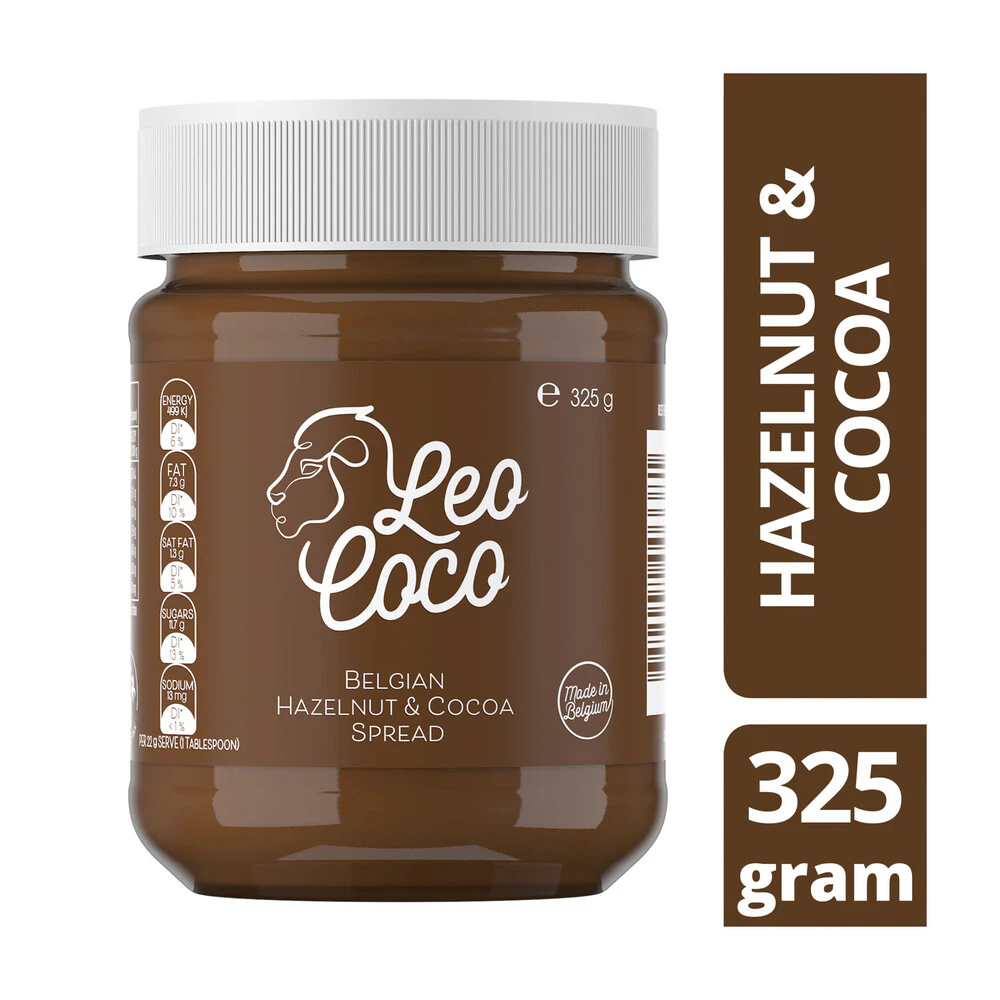 Leo Coco Belgian Milk Chocolate and Hazelnut Spread 325g