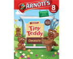 Arnotts Tiny Teddy Teddies Biscuits Chocolate Box 8 Pack