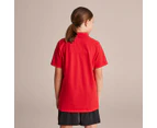 Target Short Sleeve School Polos - Red