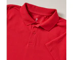 Target Short Sleeve School Polos - Red