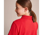 Target Short Sleeve School Polos - Red