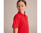 Target Short Sleeve School Polos - Red