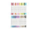 Dual Tip Brush Markers, 24 Pack - Anko