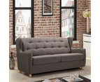 MARQUIS 2 Seater Sofa bed with Separate Foam Mattress-Dark grey