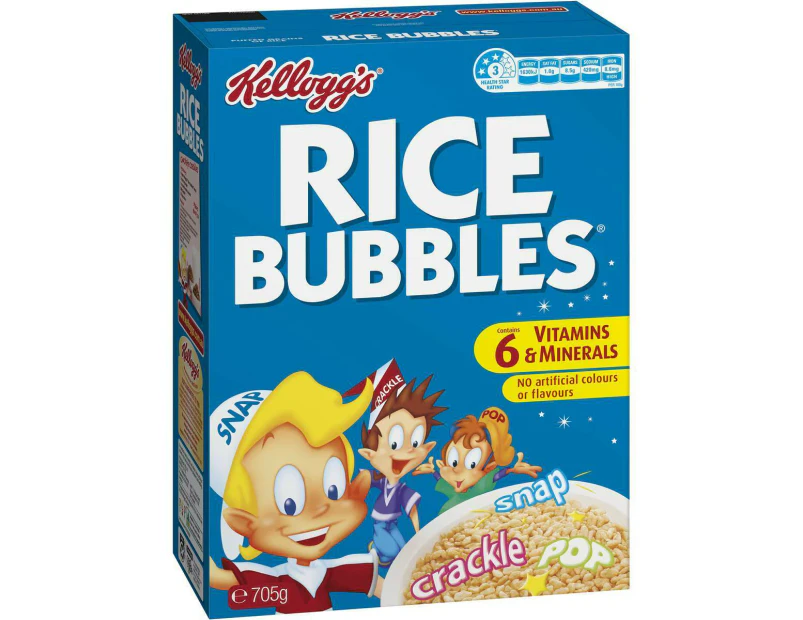 Kelloggs Rice Bubbles Cereal 705g