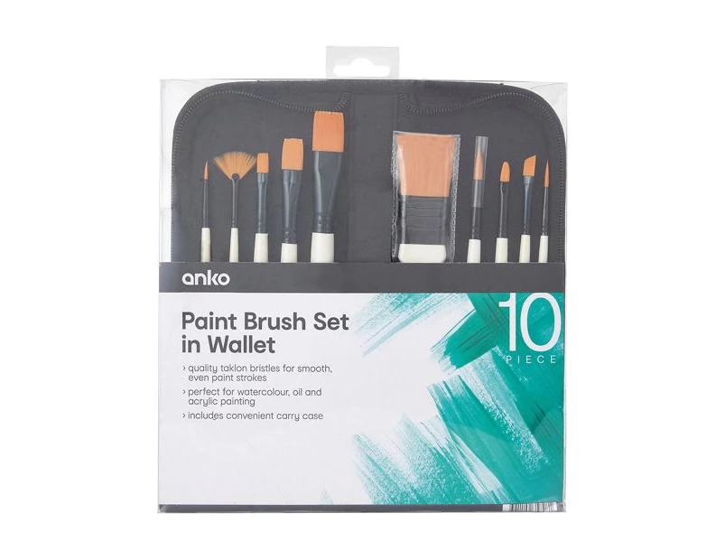 Paint Brush, 10 Piece Set - Anko