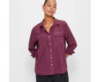 Target Washed Utility Shirt - Red