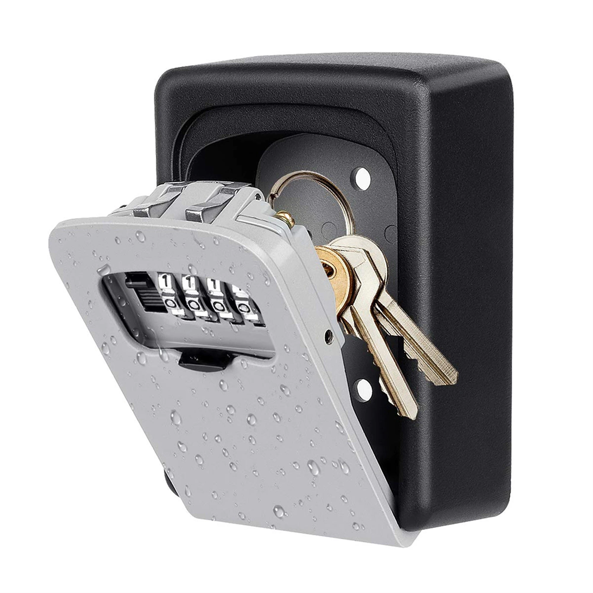 Outdoor High Security Wall Mounted Key Safe Box Code Secure Lock Storage - 4 Digit