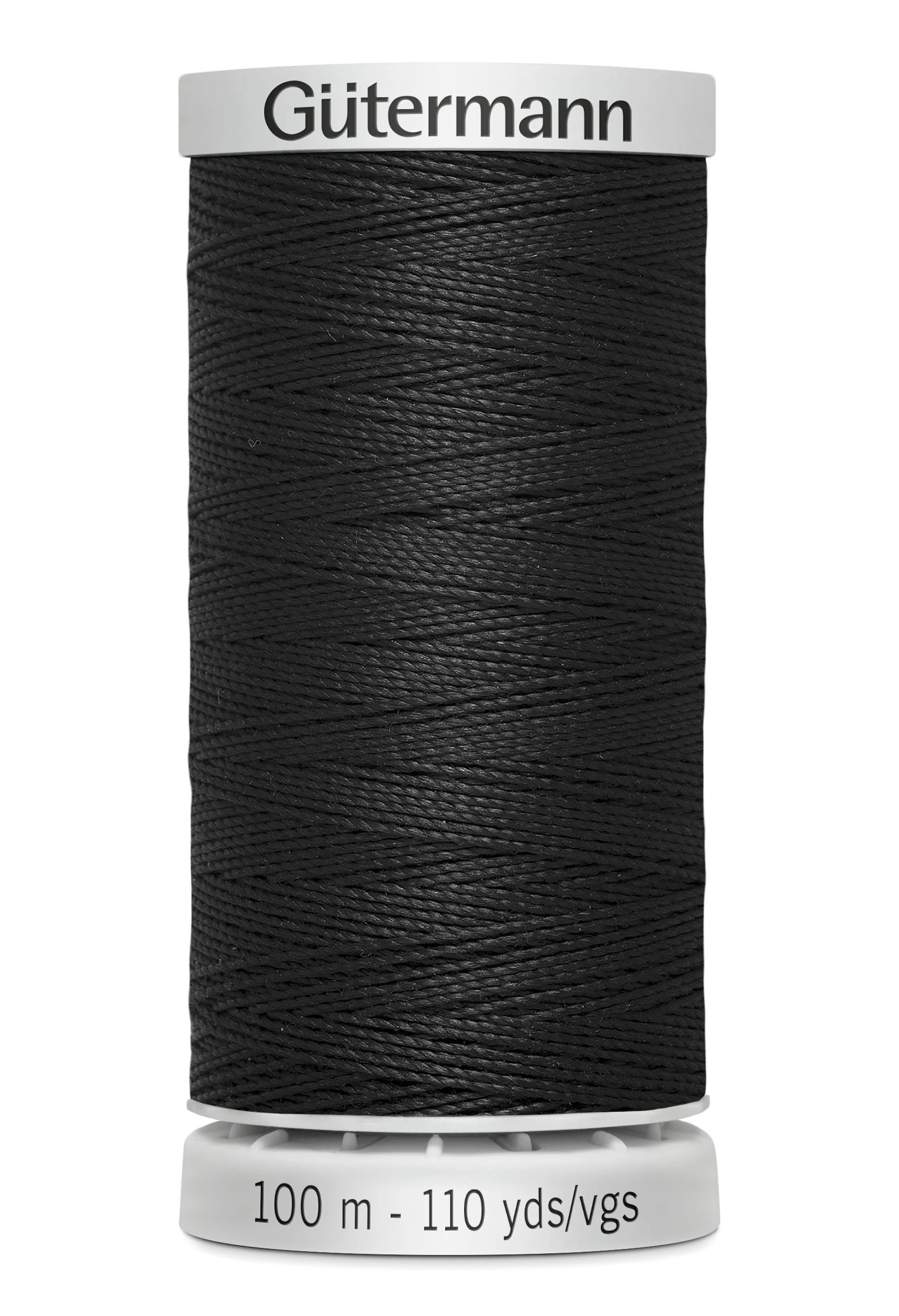 Gutermann Extra Strong Polyester Thread, #000 BLACK, 100m Spool