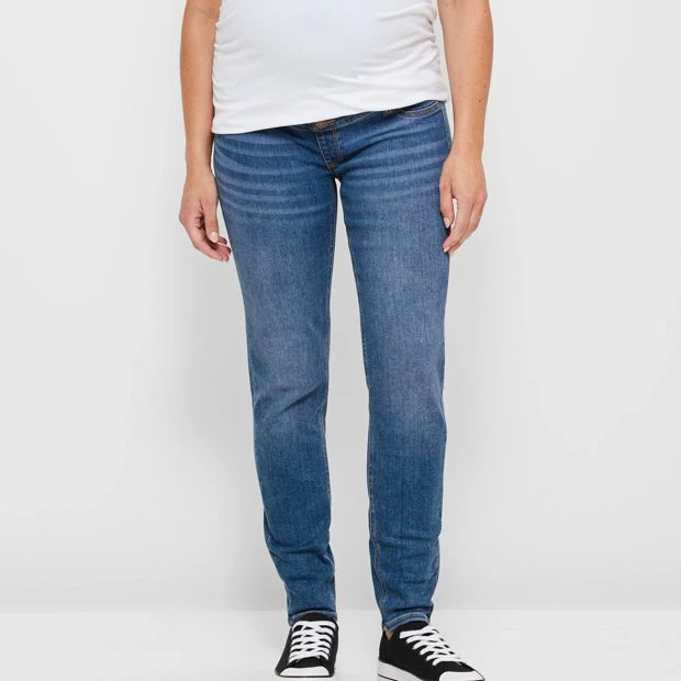 Target Maternity Over The Belly Skinny Jeans - Blue