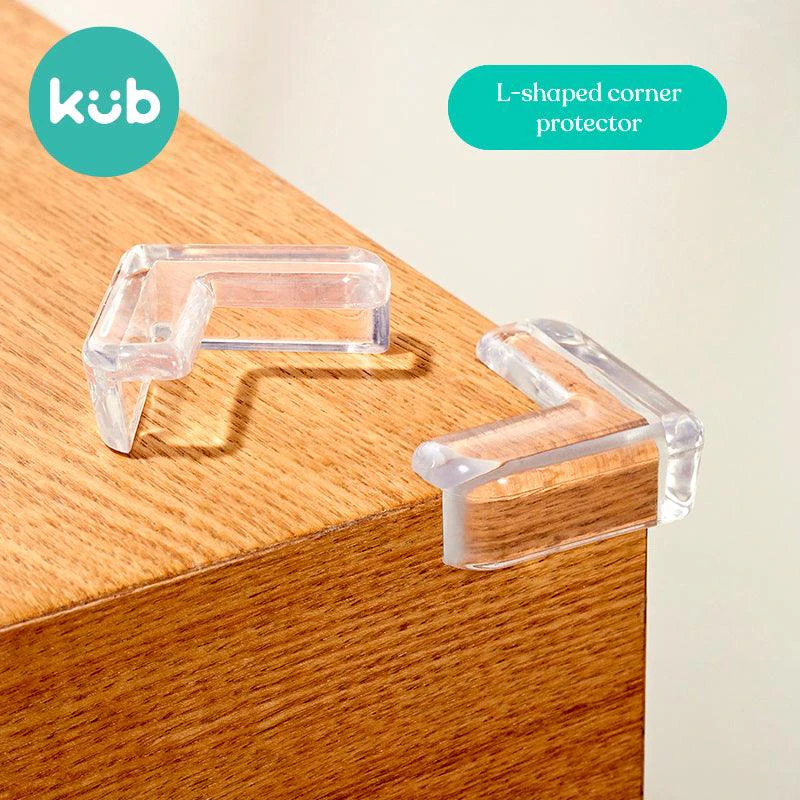 KUB - L Type Corner Guard 10pcs - Transparent