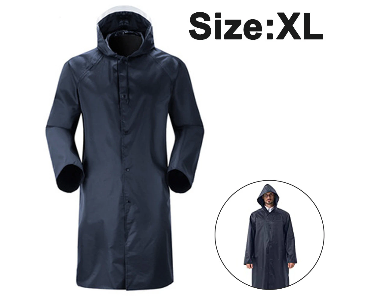 Long Hooded Rain Coat for Adults, Rain Jacket for Men Women Youth