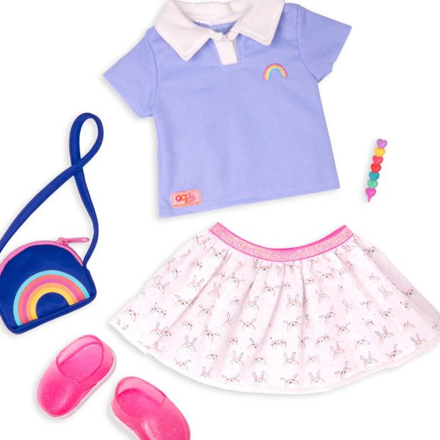 Our Generation Rainbow Academy School Uniform Outfit For 46cm Dolls