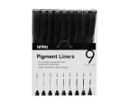 Pigment Liners, 9 Pack - Anko