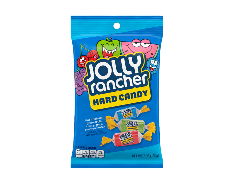 Jolly Rancher Hard Candy Original Assorted Bag 198g X 12 Bags