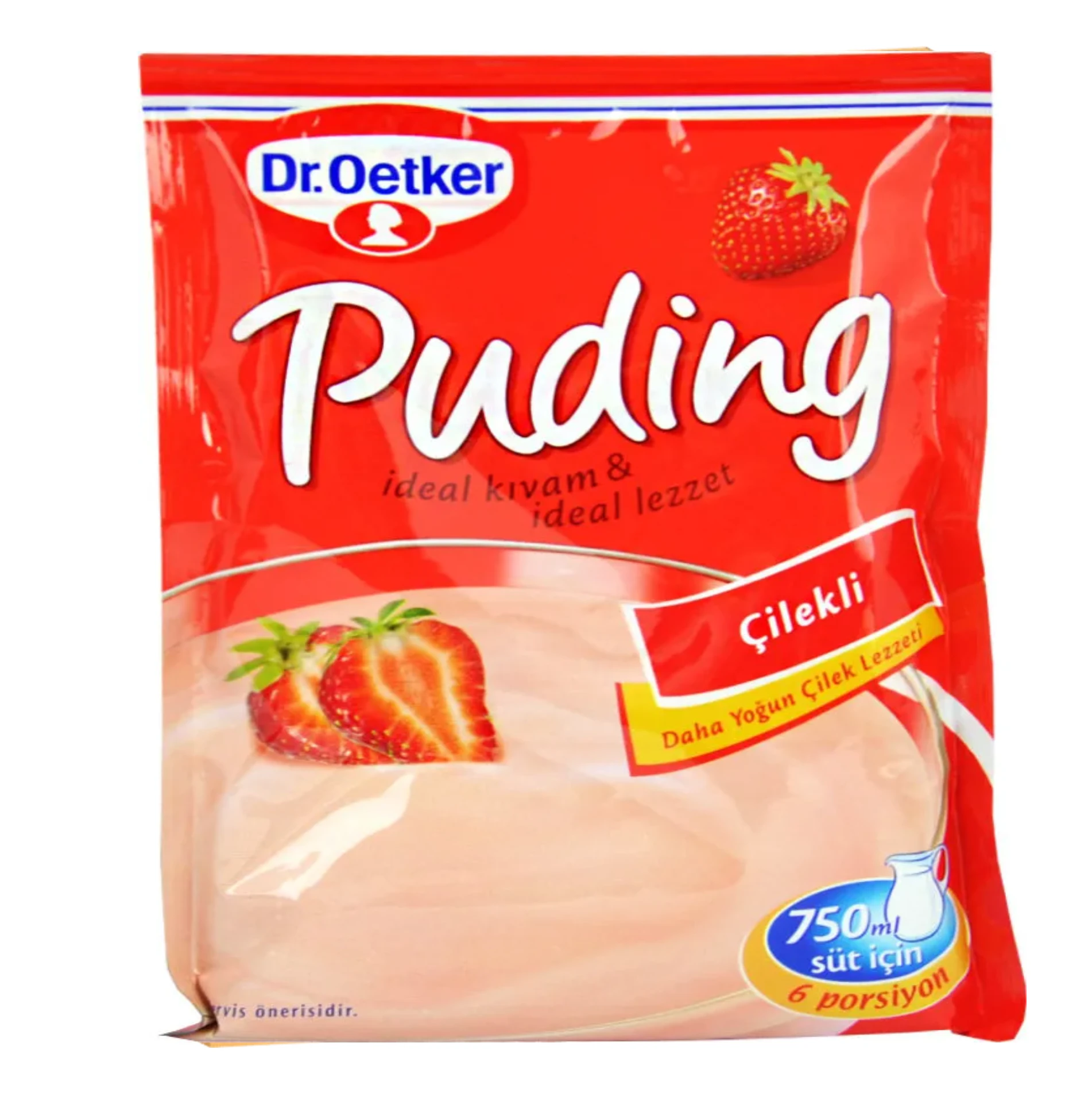 Dr Oetker Strawberry Pudding Powder Mix Cilekli 150g