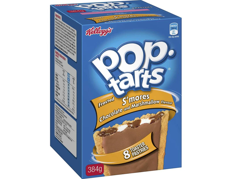 Kelloggs Pop Tarts Frosted Smores 8 Pack 384g