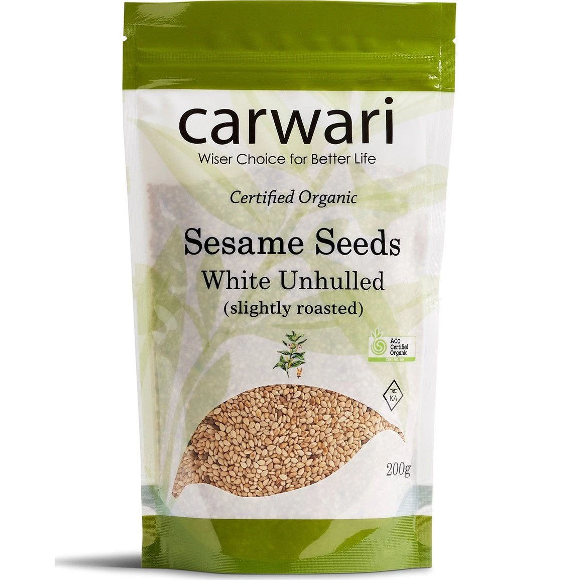 Carwari Organic Sesame Seeds Unhulled 200g