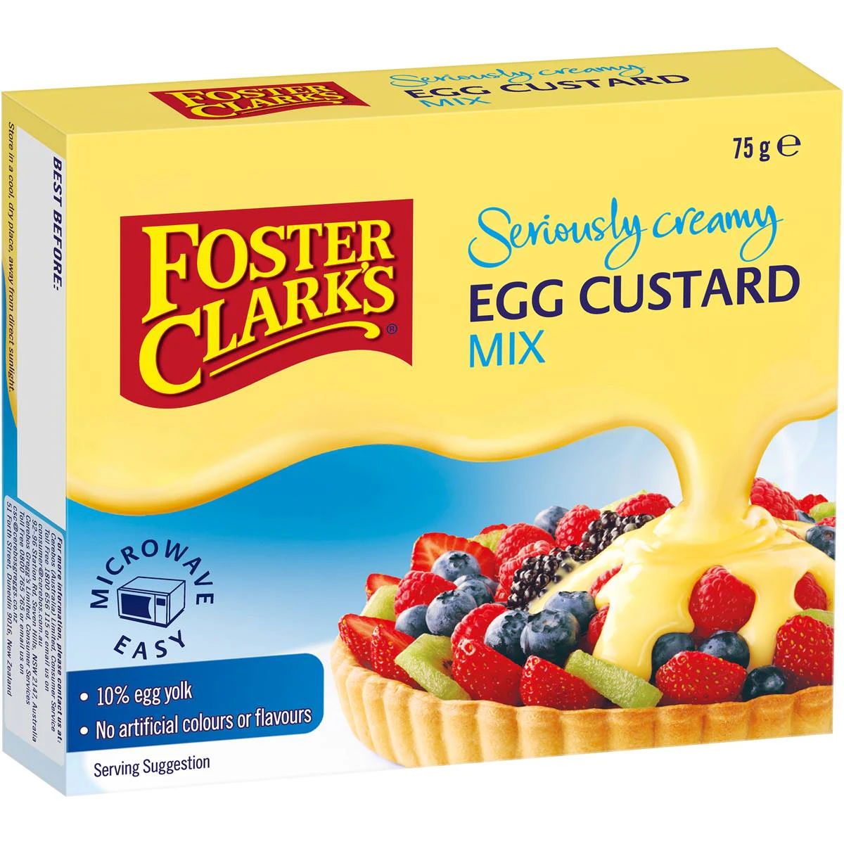 Foster Clarks Seriously Creamy Egg Custard Powder Mix 75g