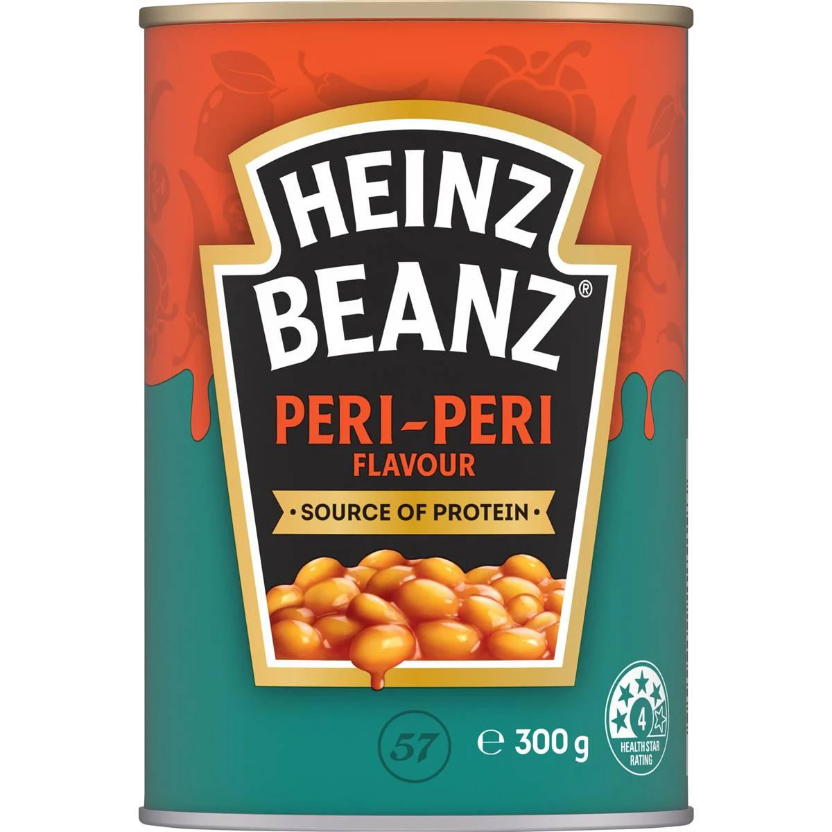 Heinz Baked Beans Peri Peri Flavour Can 300g