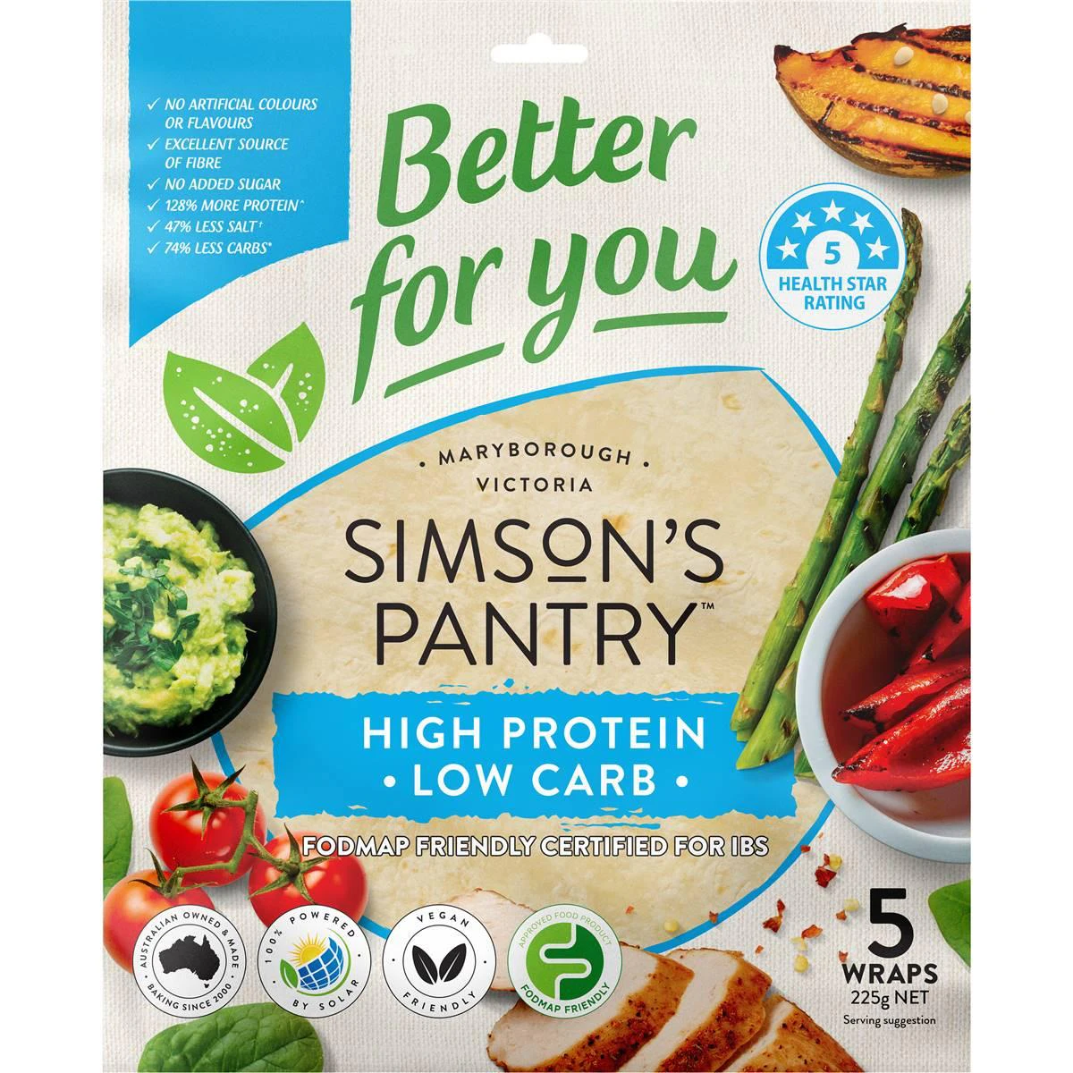 Simsons Pantry High Protein Low Carb Wraps Pack