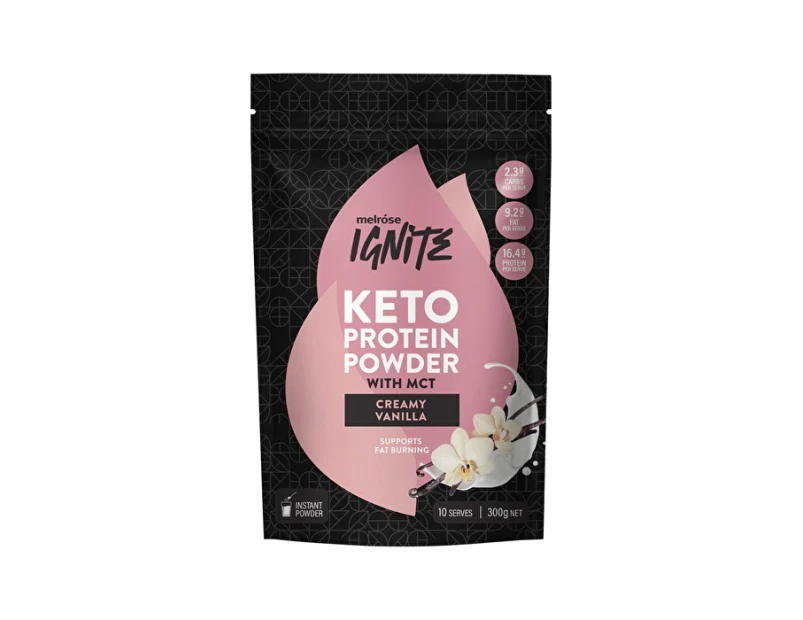 Melrose Ignite Keto Protein Powder Creamy Vanilla 300g