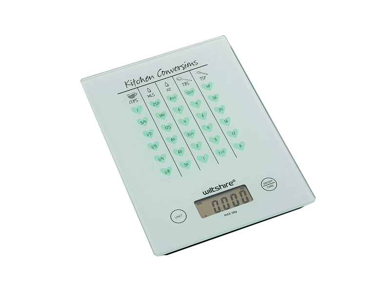 Wiltshire Digital Glass Kitchen Cooking Conversion Measuring Scales 5kg