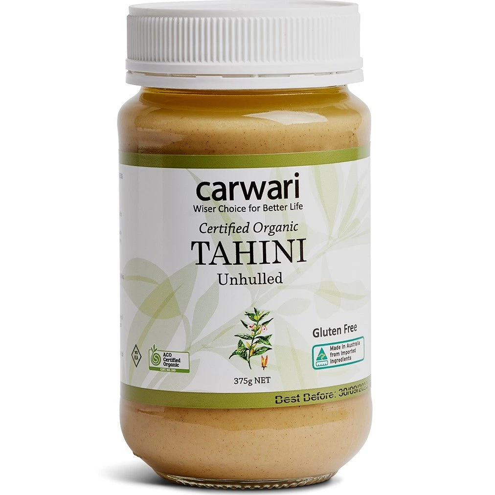 Carwari Organic Tahini Unhulled 375g