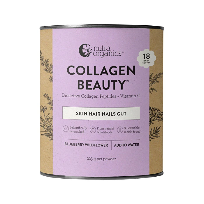 Nutra Organics Collagen Beauty Blueberry Wildflower 225g