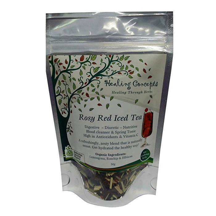 Healing Concepts Teas Healing Concepts Organic Blend Rosy Red Iced Tea 50g