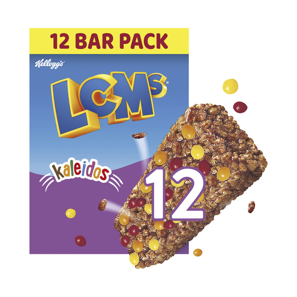 Kelloggs Lcms Chocolate Kaleidos Puffed Rice Snack Cereal Bars 12 Pack Au 5718